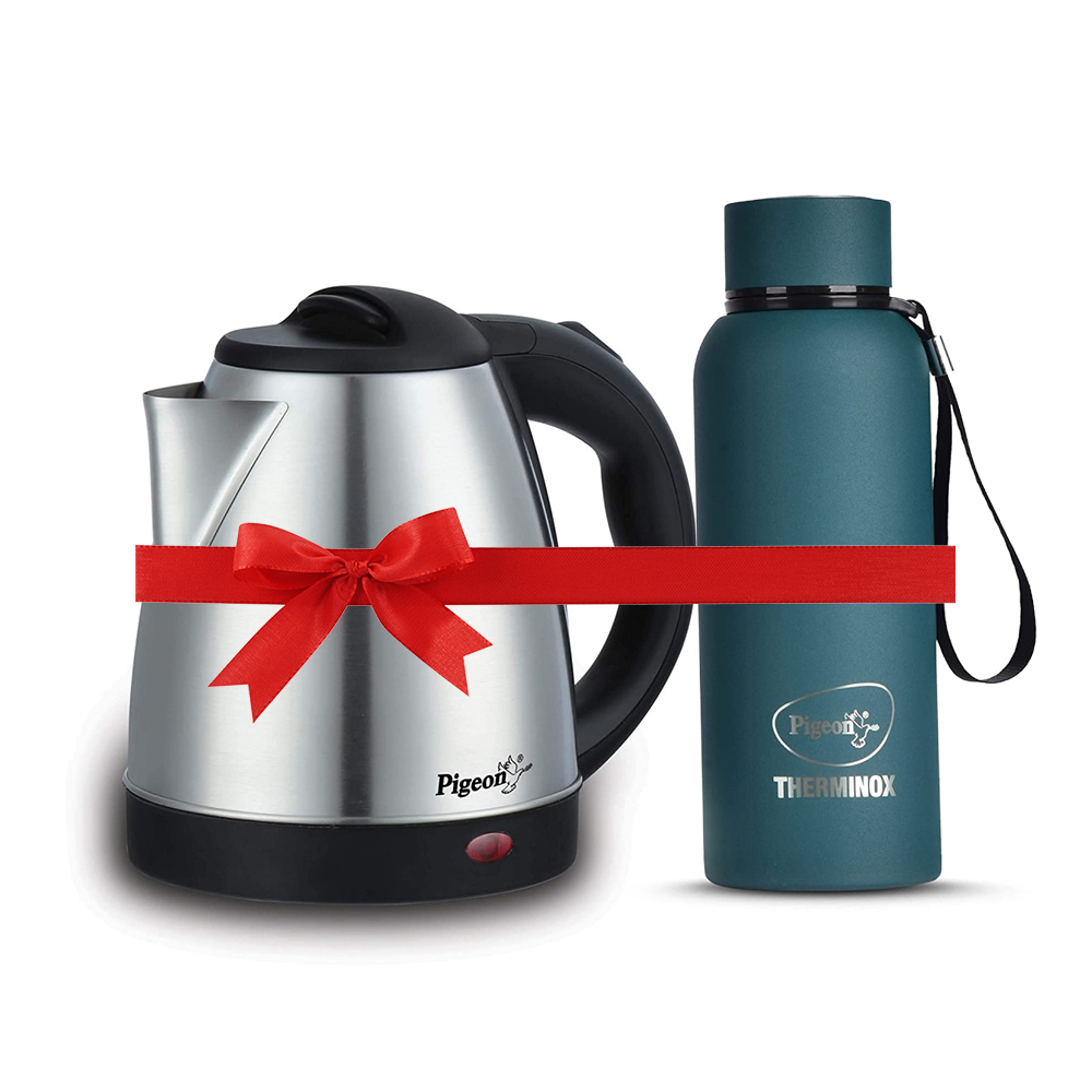 Electric kettle with store flask combo